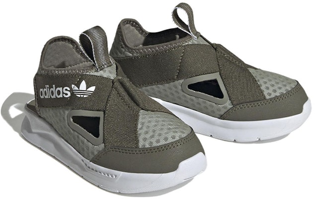 (Preschool) adidas Originals 360 Sandals 'Olive Green' FZ5616 Lookbook (Preschool) adidas Originals 360 Sandals 'Olive Green' FZ5616