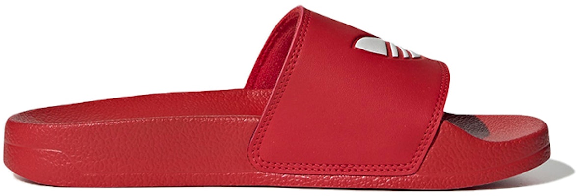 (Preschool) adidas originals Adilette Lite J Red Slippers FU9179 Order (Preschool) adidas originals Adilette Lite J Red Slippers FU9179