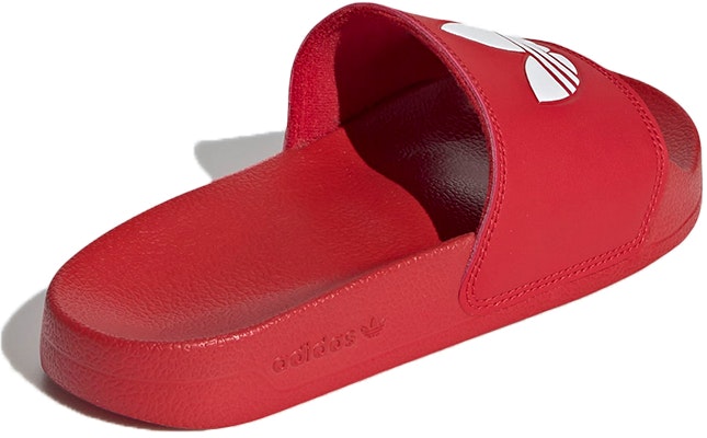 (Preschool) adidas originals Adilette Lite J Red Slippers FU9179 Shop (Preschool) adidas originals Adilette Lite J Red Slippers FU9179
