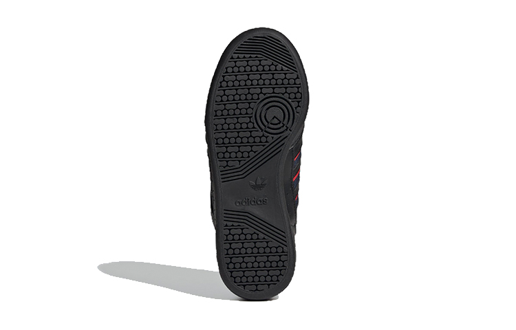 (Youth) adidas originals Continental 80 Stripes J 'Black Red' 圖 6