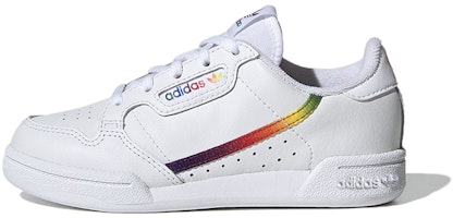 (Preschool) adidas Originals Continental 80 'White Purple Yellow' EG8974 (Preschool) adidas Originals Continental 80 'White Purple Yellow' EG8974