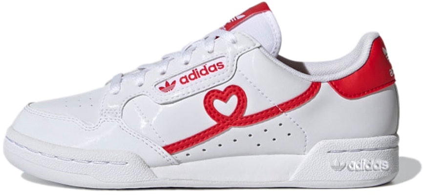 大童 adidas originals Continental 80 J 低幫 兒童板鞋 白紅 Buy 大童 adidas originals Continental 80 J 低幫 兒童板鞋 白紅
