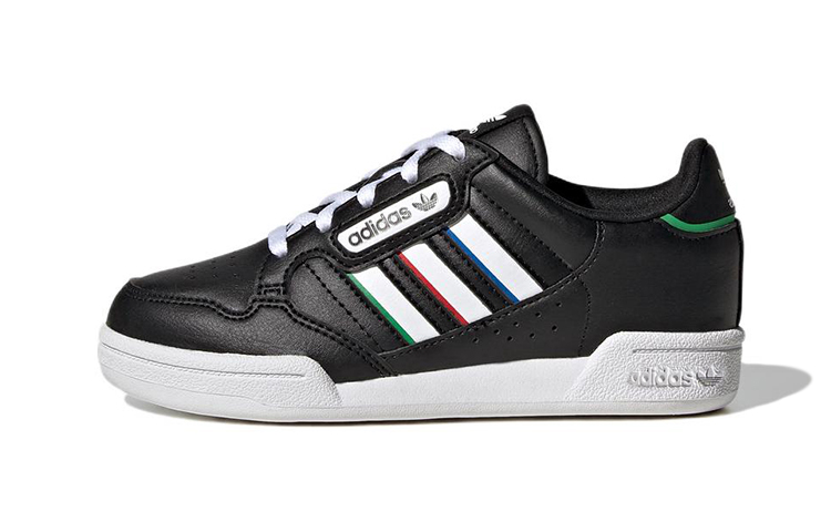 (Preschool) adidas originals Continental 80 Stripes 'Black White' GW6649