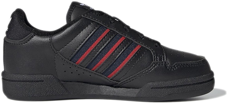 (PS) adidas Originals Continental 80 Stripes 'Hitam Navy Merah' S42612 Order (PS) adidas Originals Continental 80 Stripes 'Hitam Navy Merah' S42612