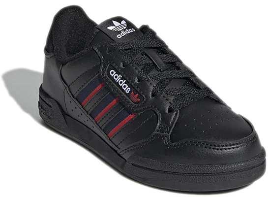 (Preschool) adidas originals Continental 80 Stripes 'Black Navy Red' S42612 Lookbook (Preschool) adidas originals Continental 80 Stripes 'Black Navy Red' S42612
