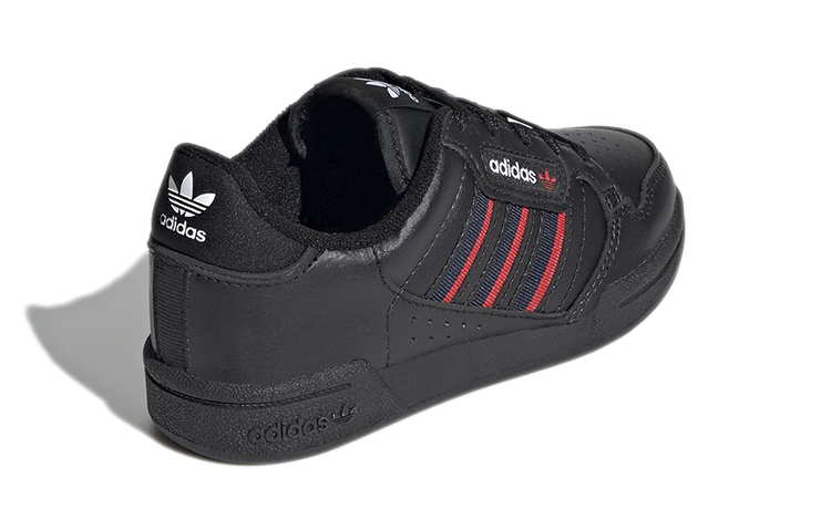 Shop (Preschool) adidas originals Continental 80 Stripes 'Black Navy Red' S42612