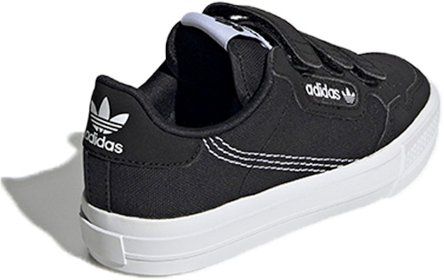 中童 adidas originals Continental Vulc 低筒 板鞋 黑 Shop 中童 adidas originals Continental Vulc 低筒 板鞋 黑