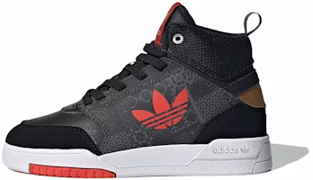 (Preschool) adidas originals Drop Step Shoes 'Black Grey Red' GY2027 (Preschool) adidas originals Drop Step Shoes 'Black Grey Red' GY2027