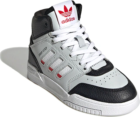 兒童 adidas originals Drop Step EL J 潮流休閒 低筒 兒童板鞋 黑灰色 Lookbook 兒童 adidas originals Drop Step EL J 潮流休閒 低筒 兒童板鞋 黑灰色