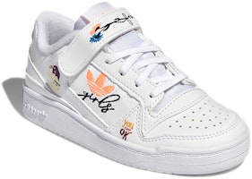 (PS) 阿迪达斯 FORUM 低帮C '白色卡通' H01454 Lookbook (PS) 阿迪达斯 FORUM 低帮C '白色卡通' H01454