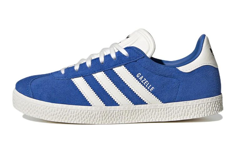 Buy 大童 adidas originals Gazelle J 舒適 耐磨 低幫 兒童板鞋 藍白