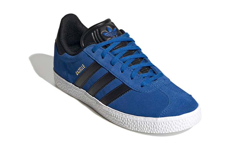 Lookbook 大童 adidas originals Gazelle 低幫 兒童板鞋 藍黑白
