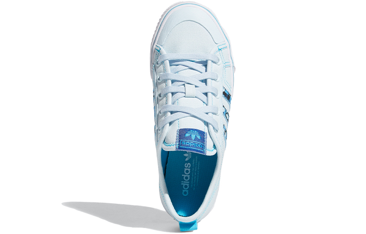 (Youth) adidas originals Nizza J 'Blue White' 圖 5