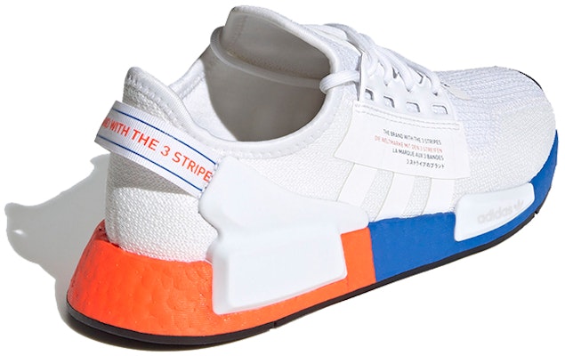 大童 adidas Originals NMD_R1 V2 J 白藍橙 Shop 大童 adidas Originals NMD_R1 V2 J 白藍橙