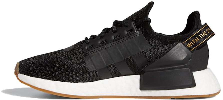 (Youth) adidas originals NMD_R1 V2 J 'Black White' FZ2134 Buy (Youth) adidas originals NMD_R1 V2 J 'Black White' FZ2134