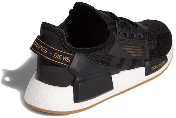 (Youth) adidas originals NMD_R1 V2 J 'Black White' FZ2134 Shop (Youth) adidas originals NMD_R1 V2 J 'Black White' FZ2134