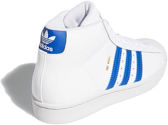 大童 adidas originals Pro Model 低筒 兒童板鞋 白藍 Shop 大童 adidas originals Pro Model 低筒 兒童板鞋 白藍