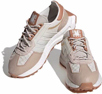 大童 adidas originals Retropy E5 舒適潮流 輕便耐磨防滑 低筒 運動休閒鞋 白粉金 Lookbook 大童 adidas originals Retropy E5 舒適潮流 輕便耐磨防滑 低筒 運動休閒鞋 白粉金