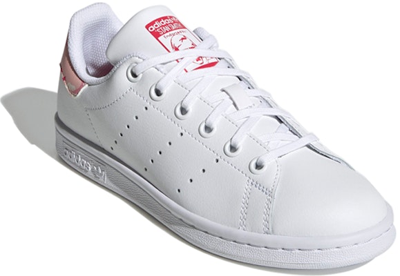 (Youth) adidas Originals Stan Smith J Shoes 'Cloud White Power Pink' FV7405 Lookbook (Youth) adidas Originals Stan Smith J Shoes 'Cloud White Power Pink' FV7405