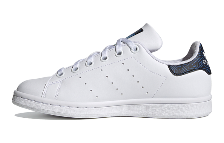 (Preschool) adidas originals Stan Smith J 'White Black Blue' FY1556