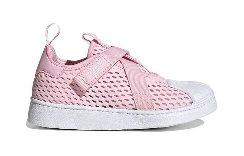 Order 中童 adidas originals Superstar 360 防滑耐磨輕便 低筒 兒童板鞋 粉白