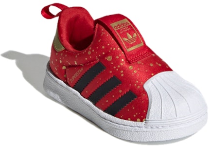 嬰兒 adidas originals Superstar 360 透氣防滑 低筒 滑板鞋 紅白 Lookbook 嬰兒 adidas originals Superstar 360 透氣防滑 低筒 滑板鞋 紅白