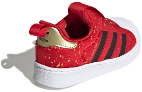 嬰兒 adidas originals Superstar 360 透氣防滑 低筒 滑板鞋 紅白 Shop 嬰兒 adidas originals Superstar 360 透氣防滑 低筒 滑板鞋 紅白