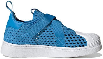 中童 adidas originals Superstar 360 CF C 防滑耐磨輕便 低筒 兒童板鞋 白藍 Order 中童 adidas originals Superstar 360 CF C 防滑耐磨輕便 低筒 兒童板鞋 白藍