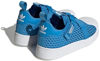 中童 adidas originals Superstar 360 CF C 防滑耐磨輕便 低筒 兒童板鞋 白藍 Shop 中童 adidas originals Superstar 360 CF C 防滑耐磨輕便 低筒 兒童板鞋 白藍