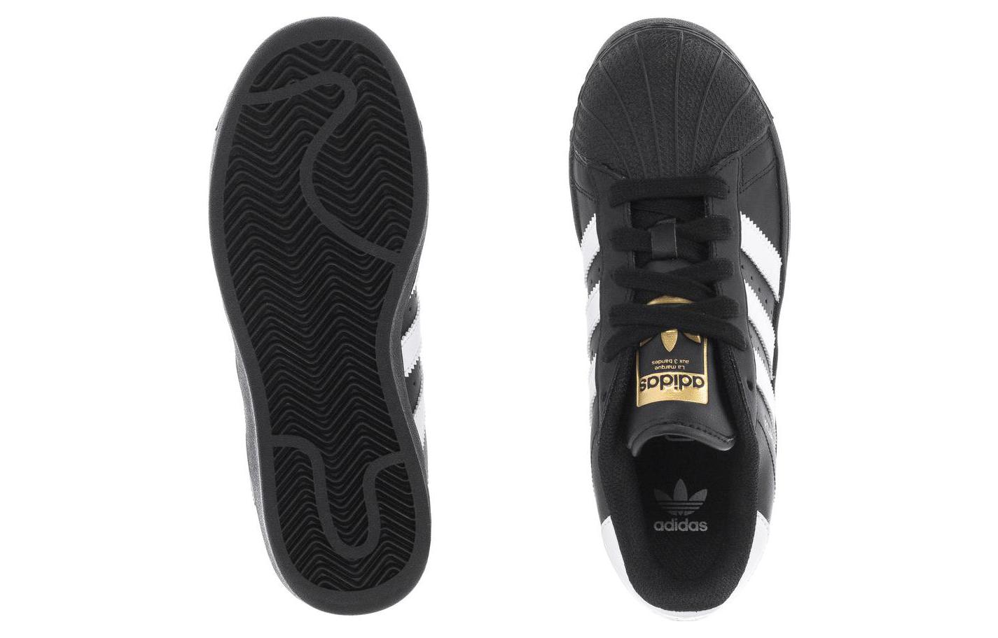 (Youth) adidas originals Superstar 'Black White' 圖 4