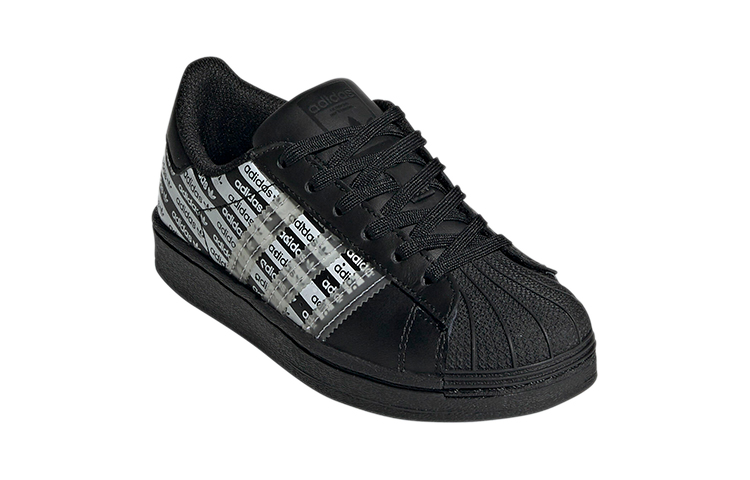 (PS) adidas Originals Superstar 'Carbon Black Logo Print' 圖 3