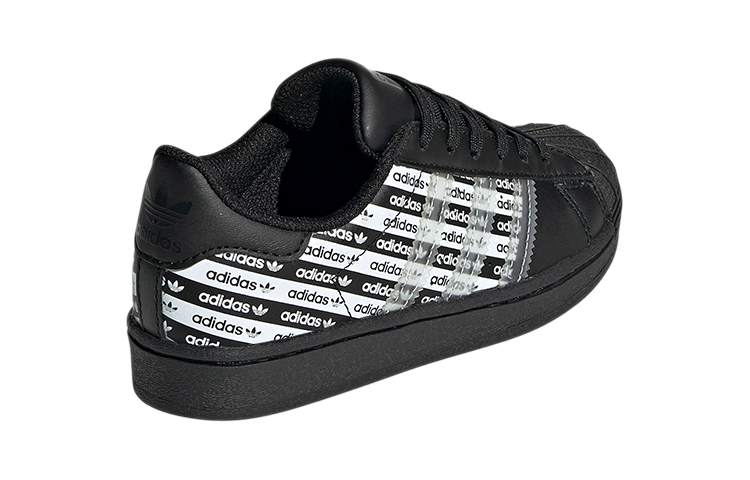 (PS) adidas Originals Superstar 'Carbon Black Logo Print' 圖 4