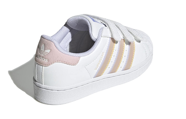 Shop 中童 adidas originals Superstar 休閒 低筒 兒童板鞋 白藍粉
