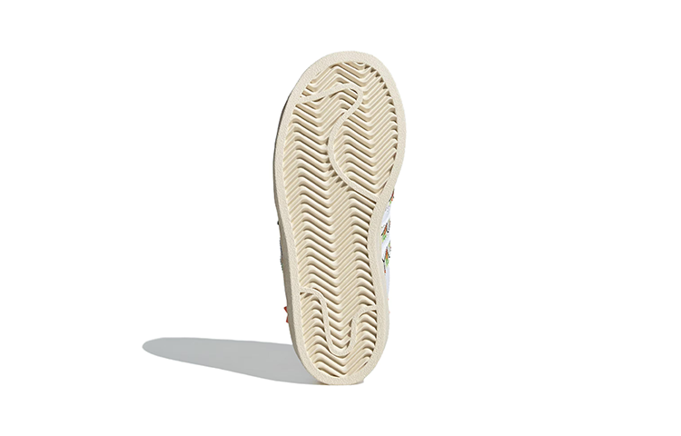 Details for 中童 adidas originals Superstar 防滑防踢 低筒 兒童板鞋 白橙色