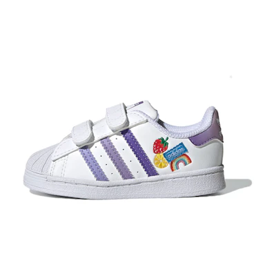 (TD) adidas originals Superstar 'White Light Purple'