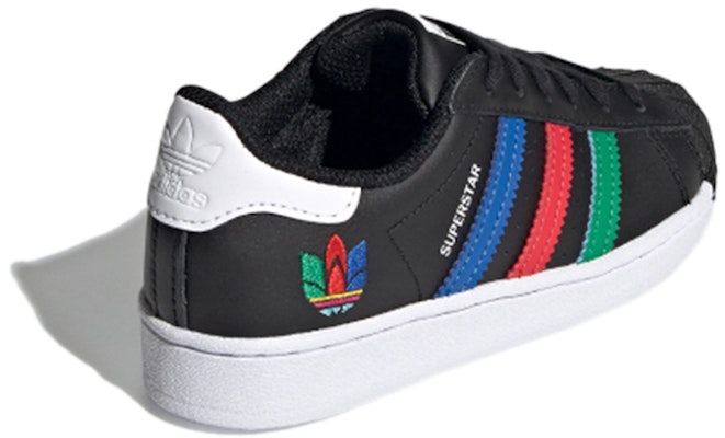 中童 adidas originals Superstar C 低筒 兒童板鞋 黑白紅 Shop 中童 adidas originals Superstar C 低筒 兒童板鞋 黑白紅