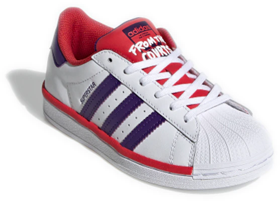 (PS) adidas Originals Superstar C ''Weiß Lila Rot'' FV3664 Order (PS) adidas Originals Superstar C ''Weiß Lila Rot'' FV3664