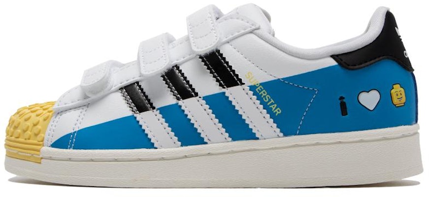 (Preschool) LEGO x adidas Superstar CF C 'I Love Lego - White Bright Blue' IF2911 Buy (Preschool) LEGO x adidas Superstar CF C 'I Love Lego - White Bright Blue' IF2911
