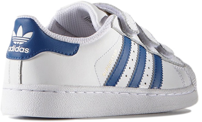 中童 adidas originals Superstar 魔術貼休閒 防滑耐磨輕便 低筒 兒童板鞋 白藍 Order 中童 adidas originals Superstar 魔術貼休閒 防滑耐磨輕便 低筒 兒童板鞋 白藍