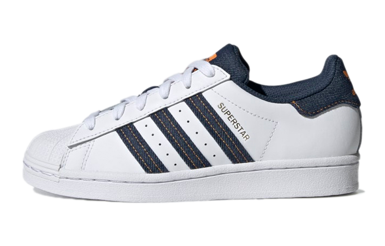 (Youth) adidas originals Superstar 'White Blue Yellow' H04025