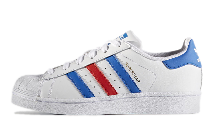 Buy (JR) adidas Originals Superstar J Kasut Putih/Biru/Merah BB0354
