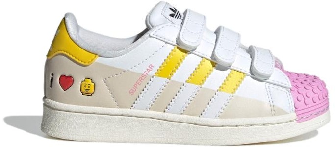 (PS) 레고 X 아디다스 오리지널 슈퍼스타 찍찍이 '화이트 핑크' IF2910 Order (PS) 레고 X 아디다스 오리지널 슈퍼스타 찍찍이 '화이트 핑크' IF2910