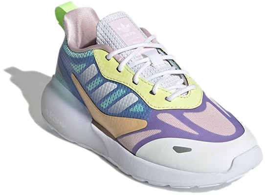 (PS) adidas Originals ZX 2K 2.0 'Putih Biru Ungu' GZ3129 Lookbook (PS) adidas Originals ZX 2K 2.0 'Putih Biru Ungu' GZ3129