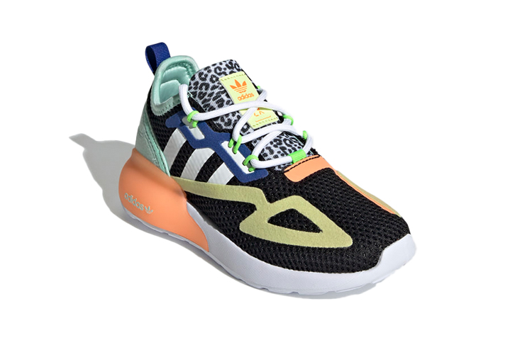 Lookbook (PS) 아디다스 오리지널 ZX 2K '블랙/화이트/오렌지' FX6531