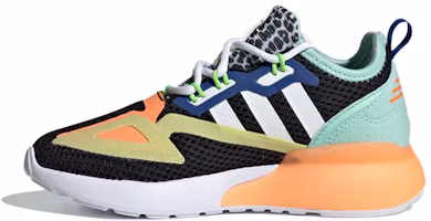 (Preschool) adidas originals ZX 2K 'Black White Orange' FX6531 (Preschool) adidas originals ZX 2K 'Black White Orange' FX6531