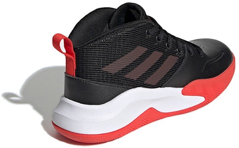 兒童 adidas OwnTheGame me 回彈 減震 中幫 籃球鞋 黑紅 Lookbook 兒童 adidas OwnTheGame me 回彈 減震 中幫 籃球鞋 黑紅