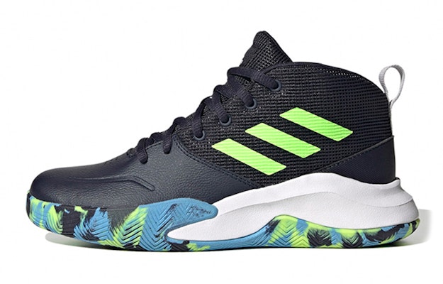 (Preschool) adidas Own The Game Wide 'Legend Ink Signal Green' FW4566 Buy (Preschool) adidas Own The Game Wide 'Legend Ink Signal Green' FW4566