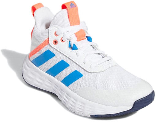 (Preschool) adidas Ownthegame 2.0 K 'White Blue' GZ3382 Lookbook (Preschool) adidas Ownthegame 2.0 K 'White Blue' GZ3382