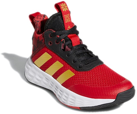(Youth) adidas Ownthegame CNY 2.0 K 'Red Gold' GY0813 Lookbook (Youth) adidas Ownthegame CNY 2.0 K 'Red Gold' GY0813