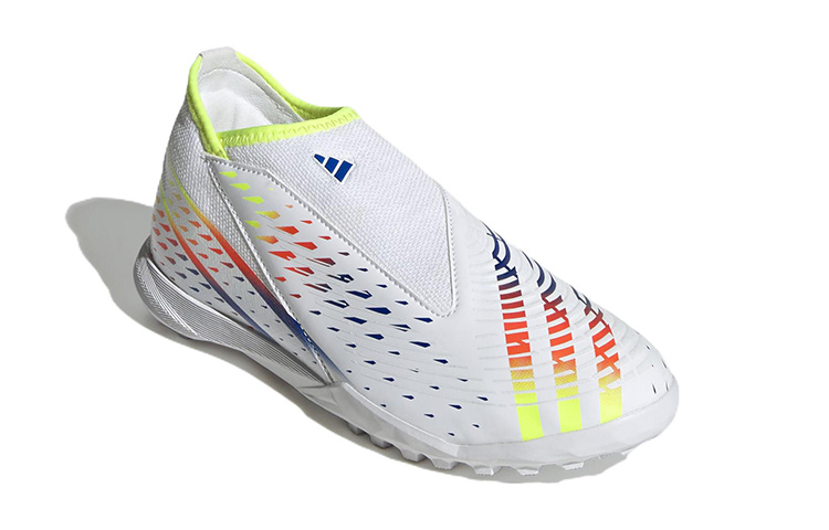 Lookbook (PS) adidas Predator Edge.3 Sin Cordones Turf 'Blanco Azul Amarillo' GV8490